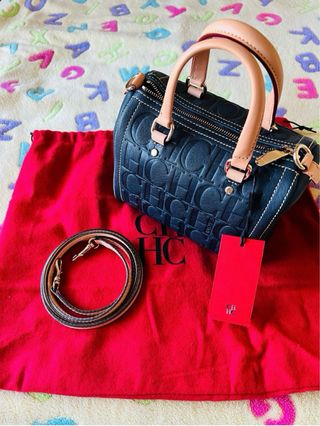 Bolso Carolina Herrera Andy 5 azul marino