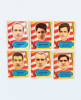 CROMOS ATLETICO DE MADRID ASES DEL FUTBOL 1952
