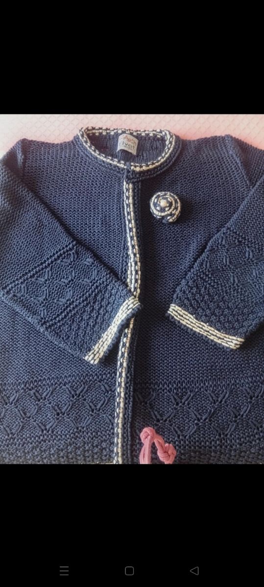 2 Chaquetas punto - beige, azul