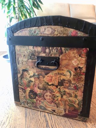 Baule vintage legno-metallo