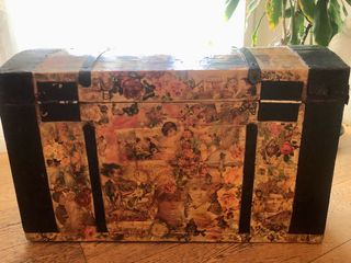 Baule vintage legno-metallo