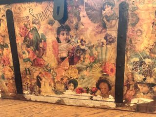 Baule vintage legno-metallo