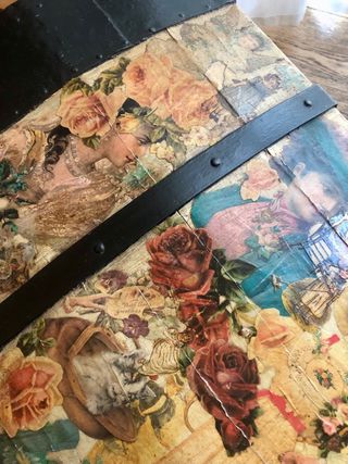 Baule vintage legno-metallo