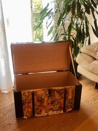 Baule vintage legno-metallo