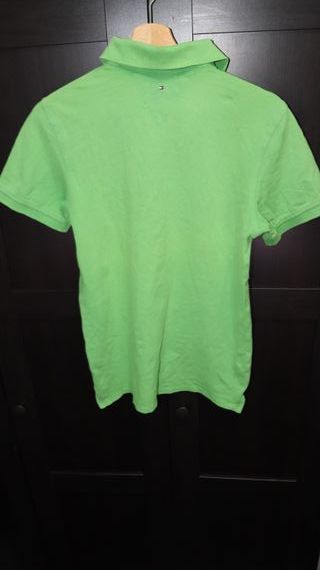 Polo Tommy Hilfiger verde menta talla XS
