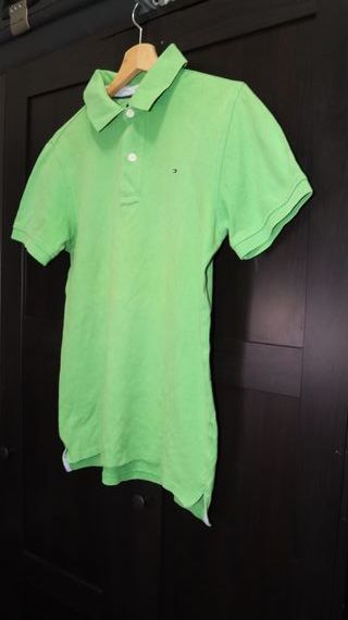 Polo Tommy Hilfiger verde menta talla XS