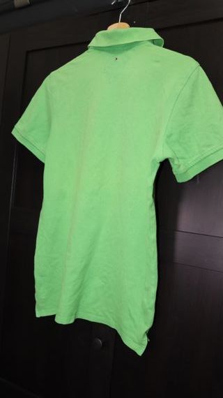 Polo Tommy Hilfiger verde menta talla XS