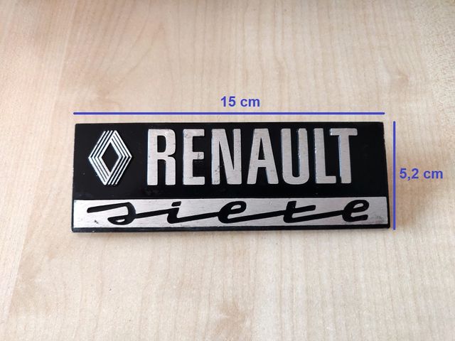 Placa coche logo Renault 7 (R7)