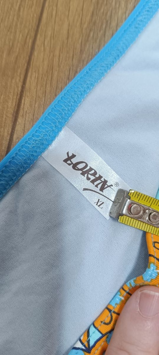 Bikini floral XL 85B azul-naranja