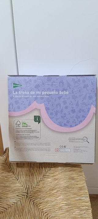 Trona juguete bebé madera El Corte Inglés NUEVA 