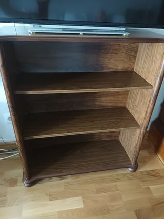 Librería madera marrón - Estantería TV