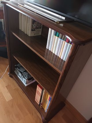 Librería madera marrón - Estantería TV