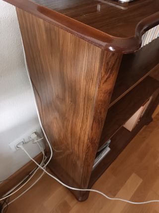Librería madera marrón - Estantería TV