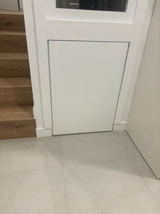 fabricacion de Ventana en madera lacada blanca 