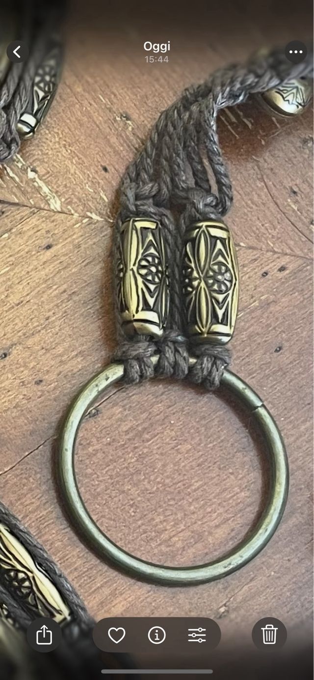 Cintura marrone intrecciata