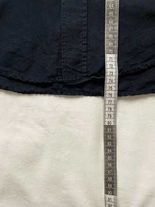 Camisa Lacoste Lino Negro de Verano Logo Bordado M