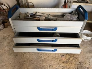Banco herramientas metálico 3 cajones