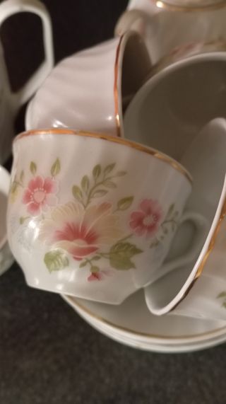 Juego café porcelana años 80