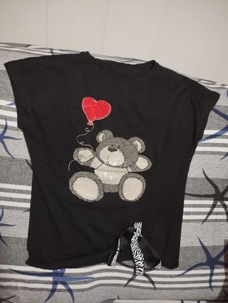 Camiseta de osito brillante Talla M