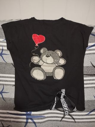 Camiseta de osito brillante Talla M