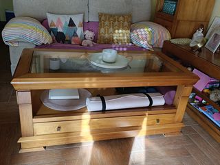 Mesa comedor madera maciza 4 sillas