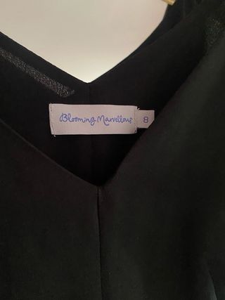 Vestido negro & pantalón azul Premamá talla 38