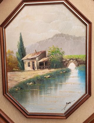 4 Cuadros pintados a mano PRECIO POR CADA PAREJA