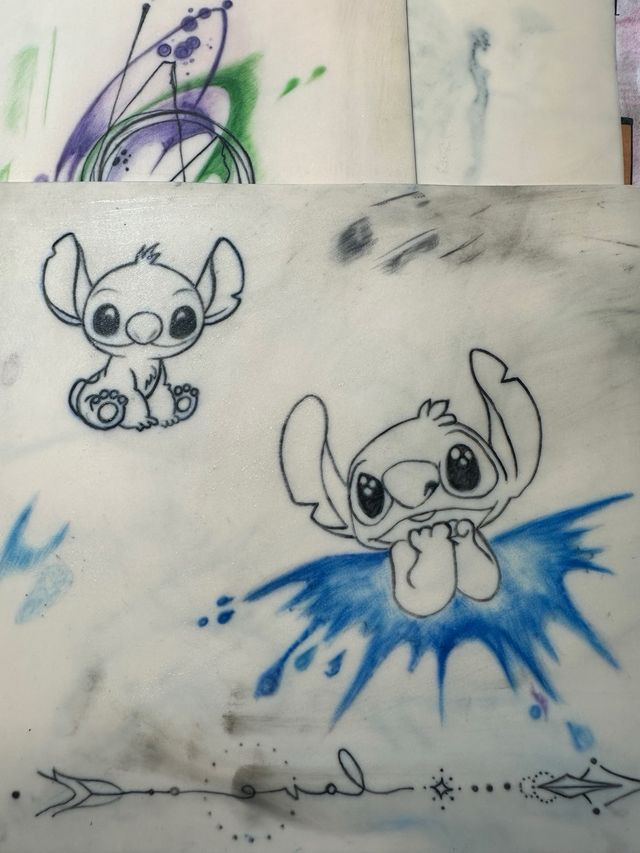 Plantillas tatuaje: flores & pluma TERRASSA