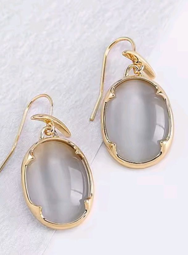 Pendientes cristal oro 18k