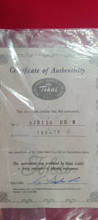 Bajo Tokai JAZZ AJB 118