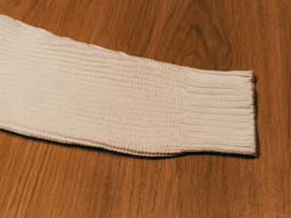 Maglione bianco - Girocollo con zip