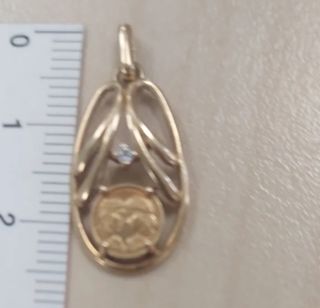 Colgante del amor oro 18 quilates