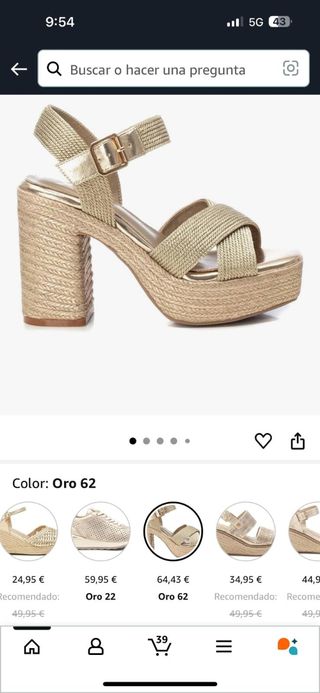 Zapatos tacón nuevos sin estrenar Xti 39