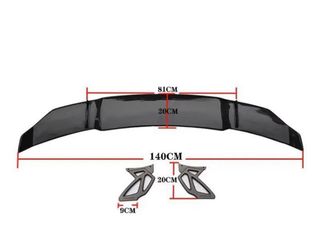 Aileron/Spoiler Traseiro Preto (Porsche Cayman