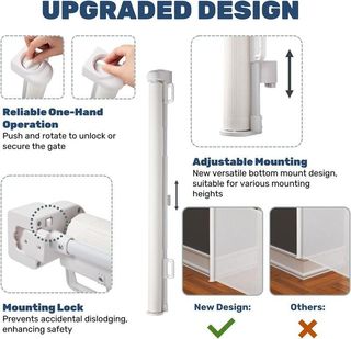 Barrera Seguridad Escaleras para Niños 150cm