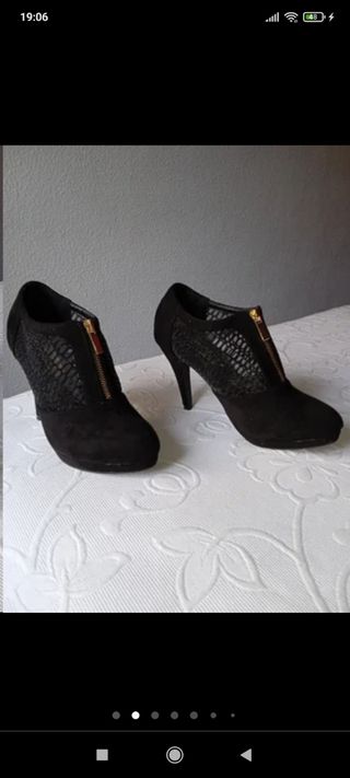 Zapatos tacón negros mujer 37