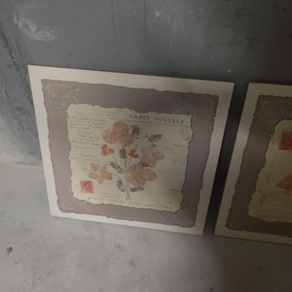 2 Cuadros florales vintage