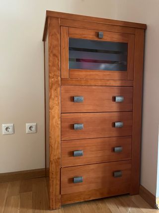 Mueble madera 5 cajones