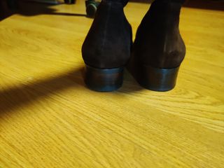 Botas altas de ante marrón