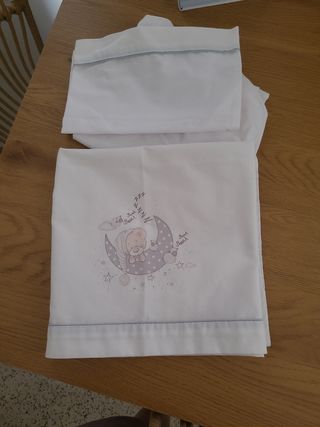 Sábanas minicuna bebé, 2uds