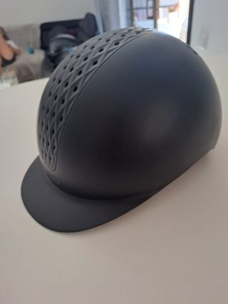 Casco equitación negro mate Fouganza