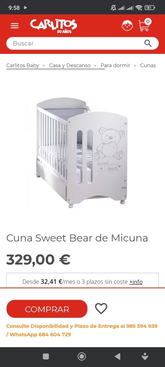 Cuna Micuna blanca