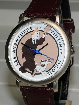 1302-Reloj TINTIN - hombre/unisex - vintage - NOS