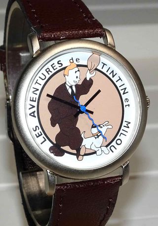 1302-Reloj TINTIN - hombre/unisex - vintage - NOS
