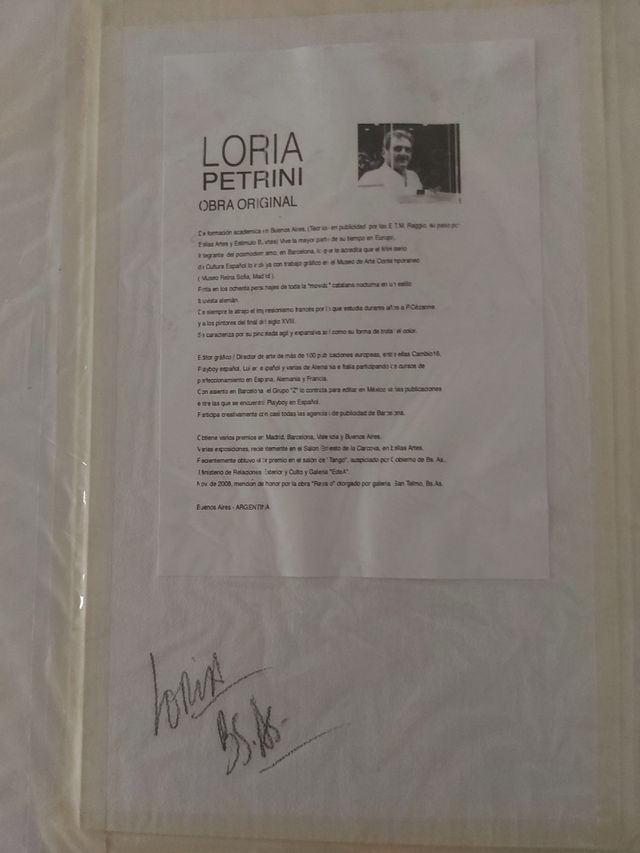 Lámina Loria Petrini - Baile Tango