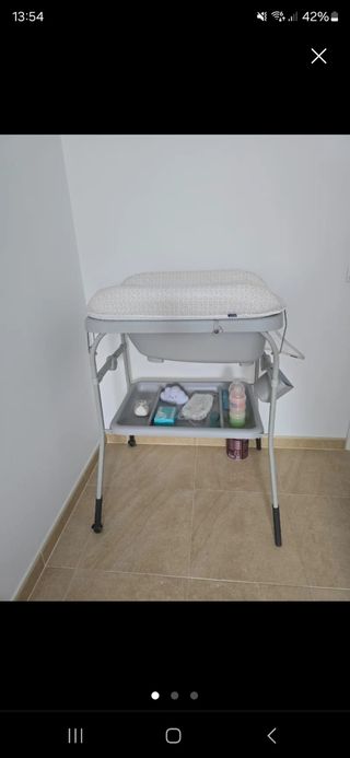Cambiador + bañera bebé Chicco