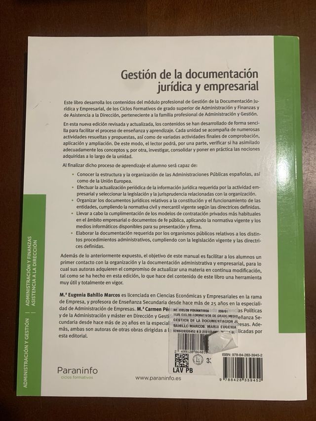 Gestión de la documentación jurídica y empresar...