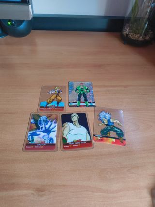 5 cartas Dragon Ball Z