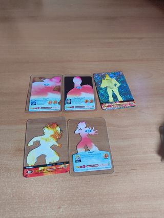 5 cartas Dragon Ball Z