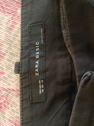 Pantalones Zara Basic negros M